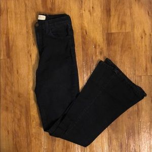 “O2 Denim” high waisted bell bottom jeans